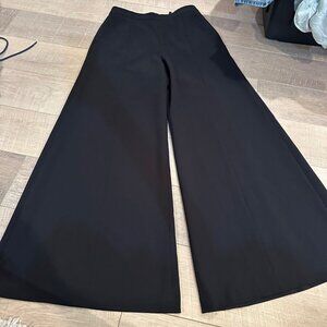 BCBG MAXAZRIA WOMENS BLACK WIDE LEG PANTS SMALL
